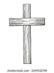 Christian wooden cross 