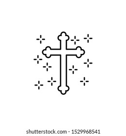 Christianity cross icon. Element of christianity icon