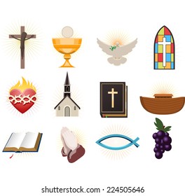 Christianity design elements.