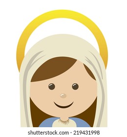 Christianity design over blue background, vector illustration
