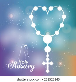 christianity design over blur background, vector illustration.