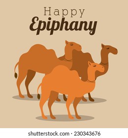 Christianity design over brown background,vector illustration