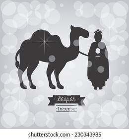 Christianity design over gray background,vector illustration