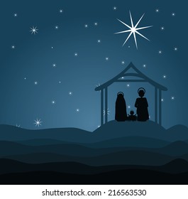 Christianity design over landscape background, vector illustration