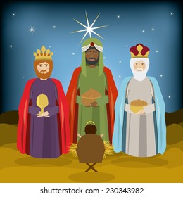 Christianity design over landscape background,vector illustration