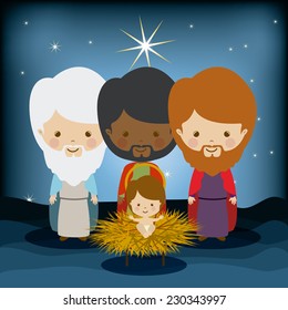 Christianity design over landscape background,vector illustration