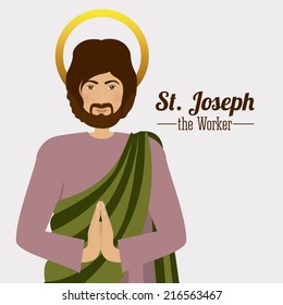 Christianity design over white background, vector illustration