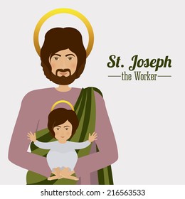 Christianity design over white background, vector illustration