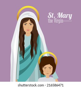Christianity design over white background, vector illustration