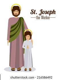 Christianity design over white background, vector illustration