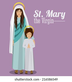 Christianity design over white background, vector illustration