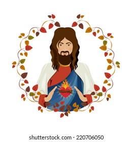 Christianity design over white background, vector illustration