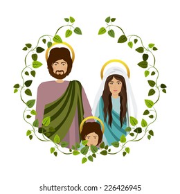 Christianity design over white background, vector illustration