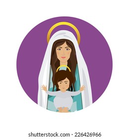 Christianity design over white background, vector illustration