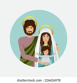 Christianity design over white background, vector illustration