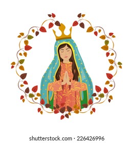 Christianity design over white background, vector illustration