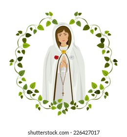 Christianity design over white background, vector illustration