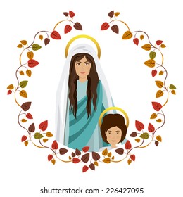 Christianity design over white background, vector illustration