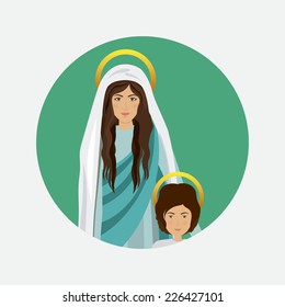 Christianity design over white background, vector illustration