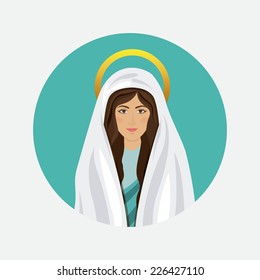 Christianity design over white background, vector illustration