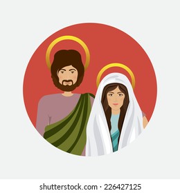 Christianity design over white background, vector illustration