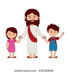 Christianity  design over white background, vector illustration