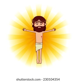Christianity  design over white background, vector illustration