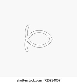 Christianity fish icon