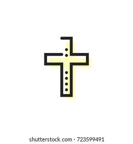 christianity icon vector isolated
