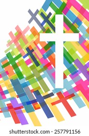 Christianity religion cross concept abstract background 