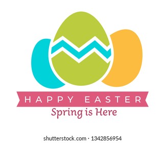 Christianity religion happy Easter isolated icon spring event vector color shell greeting or congratulation emblem or logo dairy product religious Christian tradition and custom wishes and celebration