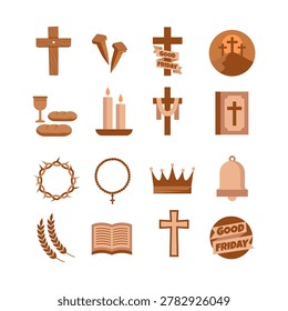 Christianity Religious  Vector Elements Collection