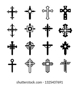 Christianity Symbols Glyph Vectors Pack 