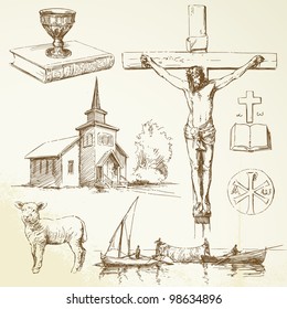 christianity-hand drawn collection