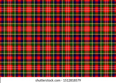 Christie Tartan. Seamless rectangle pattern for fabric, kilts, skirts, plaids