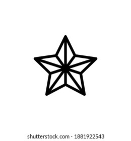 Christies StarLinear icon in vector. Logotype