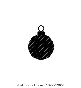 Christimas ball icon on white background
