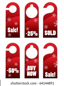 Christma sales door knob or hanger sign