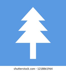 christman tree shape icon design.