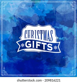 christmas 2015 card with calligraphic and typographic elements cheerful holiday traditional snowflake vacation background scene border ball new ceremonial xmas ceremony blue ornate fancy warm grinning