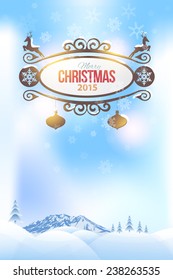 Christmas 2015, Natural Landscape Poster, Background