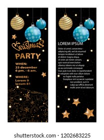 Christmas 2018 Party invitation card for your design.