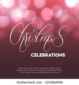 Christmas 2019 Celebrations Glowing background