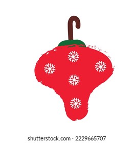 Christmas 2022 decoration vector icon illustration
