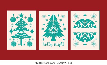 Christmas 2-layer gift card bundle illustration with text.