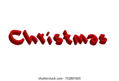 christmas 3D letter
