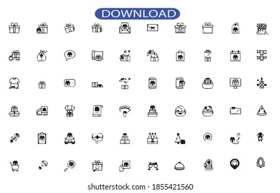 christmas 60 set pack icon or logo isolated sign symbol vector illustration - high quality black style vector icons.