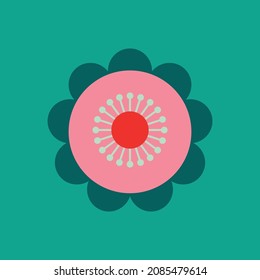 Christmas 70s Retro Modern Florals