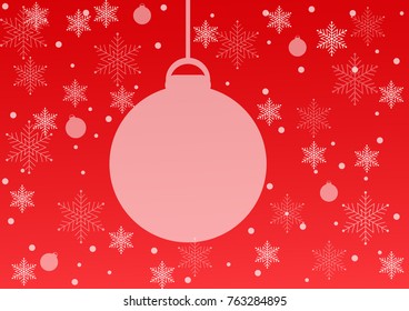 Christmas abstract background with ball