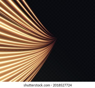 Christmas Abstract Background Of Golden Light Smooth Lines. Light Golden Twirl.
Curve Light Effect Of Golden Line.
Light Gold Pedistal, Podium, Platform, Table.
Vector PNG.